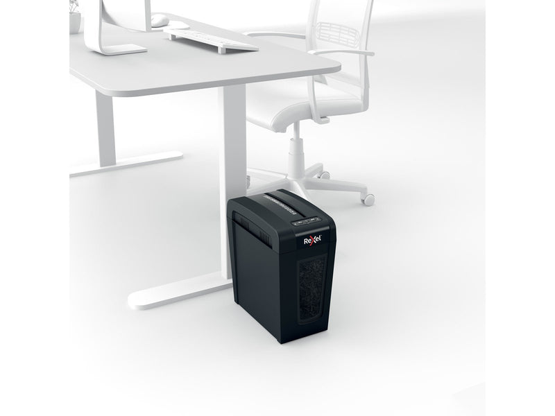 Rexel Secure X8-SL Slimline Whisper-Shred™ Aktenvernichter, Partikelschnitt, P4, 8 Blatt