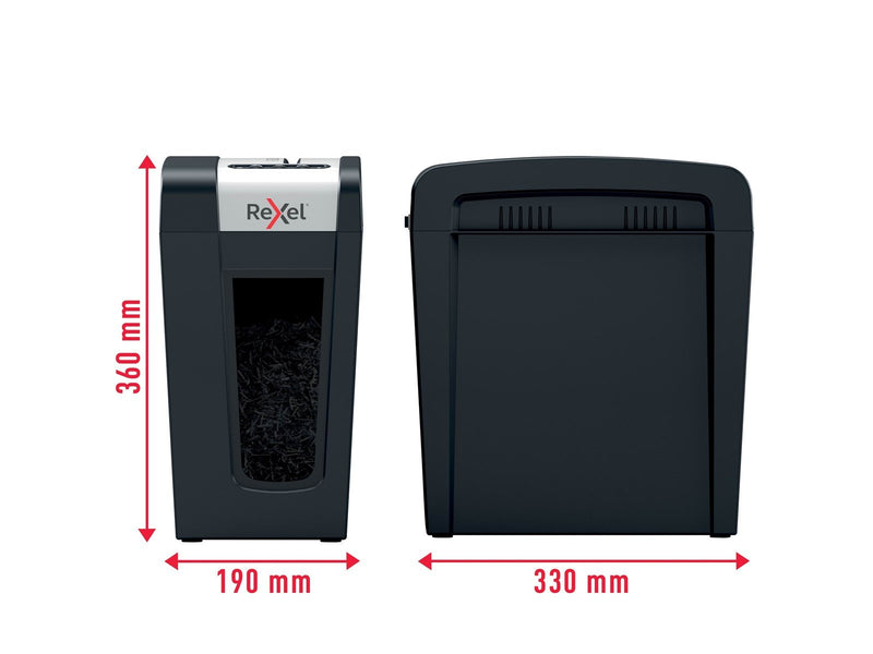 Rexel Secure MC4-SL Slimline Whisper-Shred™ Aktenvernichter, Mikroschnitt, P5, 4 Blatt