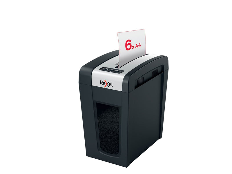 Rexel Secure MC6-SL Slimline Whisper-Shred™ Aktenvernichter, P5