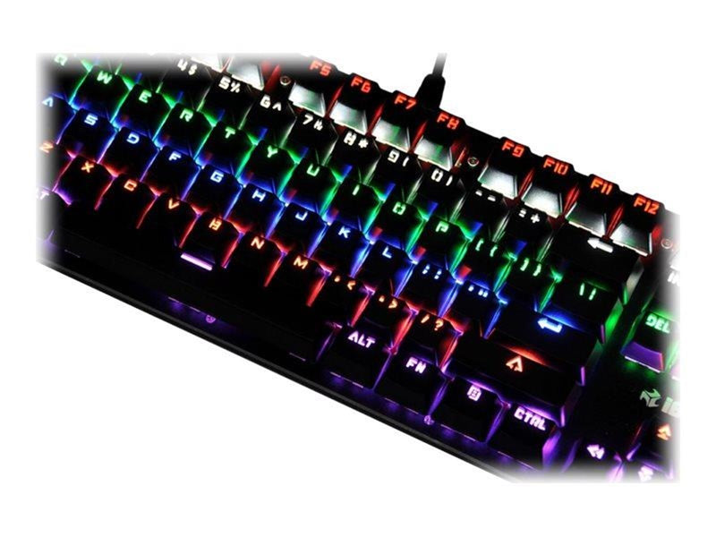 iBOX AURORA K-2 RGB - keyboard - QWERTY - black - Tastaturen - Schwarz
