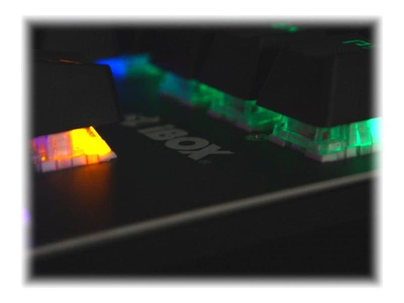 iBOX AURORA K-2 RGB - keyboard - QWERTY - black - Tastaturen - Schwarz
