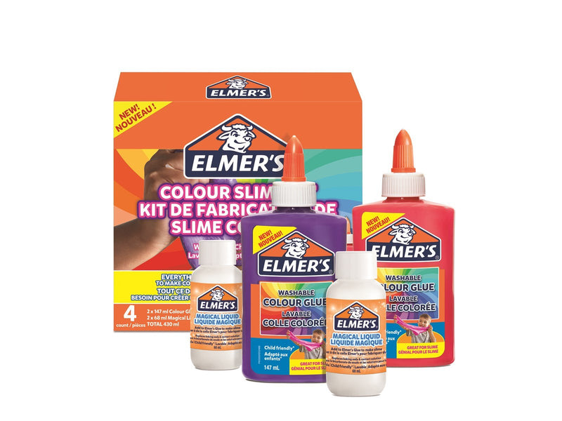 Elmer's Colour Slime Kit | 4-teiliges Kit