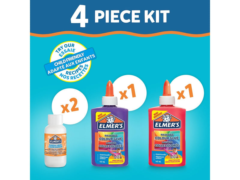 Elmer's Colour Slime Kit | 4-teiliges Kit