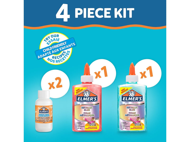 Elmer's Metallic Slime Kit | 4-teiliges Kit