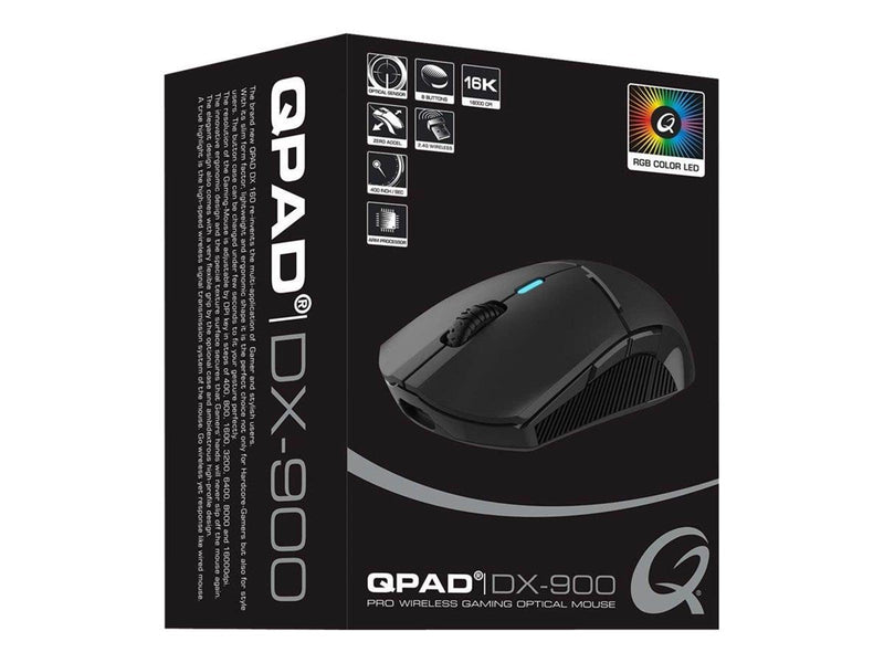 QPAD DX-900 - Maus (Schwarz)