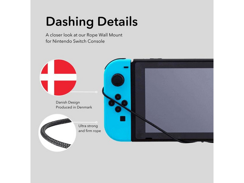 Floating Grip Nintendo Switch Console Wall Mount - Black - Miscellaneous Zubehör für Spielkonsole - Nintendo Switch