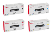 Canon Original Toner 707 4er-Set schwarz, cyan, magenta, gelb (OP9424A004)