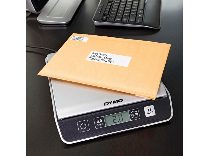 DYMO M10 Paketwaage | bis zu 10 kg | USB Briefwaage mit LCD-Bildschirm | 20 cm x 20 cm