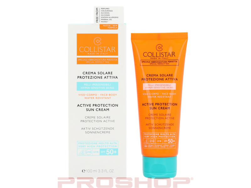 Collistar Active Protection Sun Cream Face Body50+