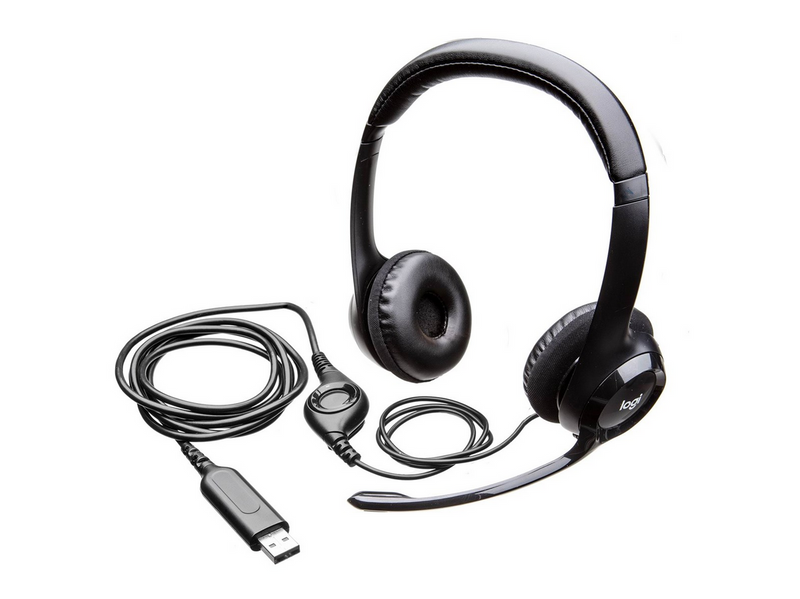 Logitech H390 USB Computer Headset - Black