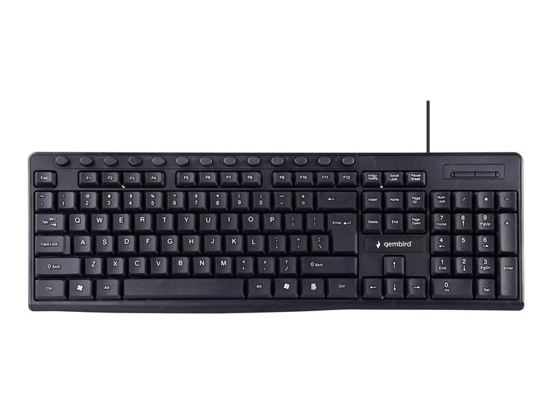 Gembird KB-UM-107 - keyboard - US - black - Tastaturen - Englisch - US - Schwarz