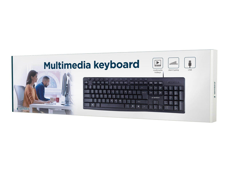 Gembird KB-UM-107 - keyboard - US - black - Tastaturen - Englisch - US - Schwarz