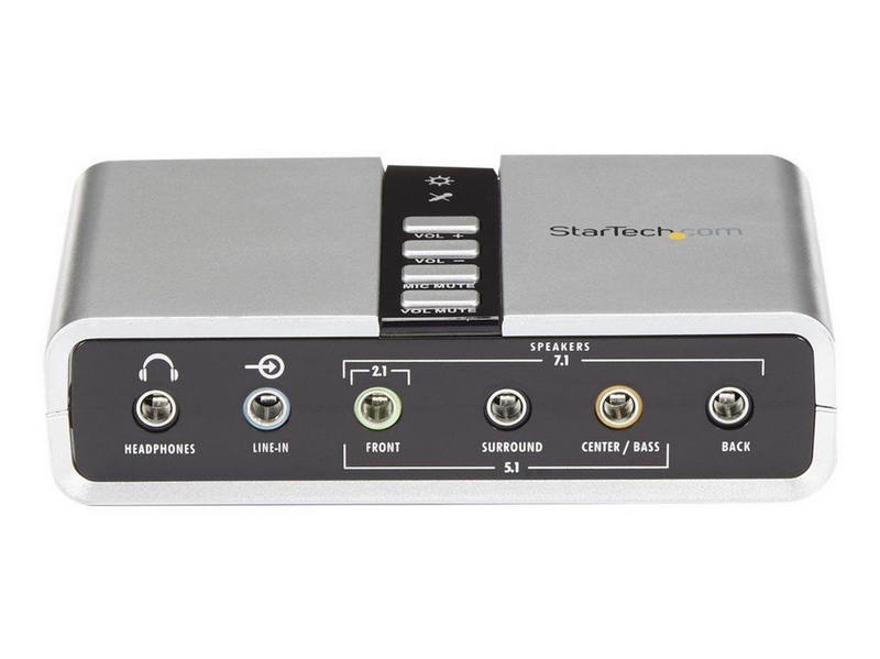 StarTech.com 7.1 USB Audio Adapter Sound Card mit SPDIF Digital Audio