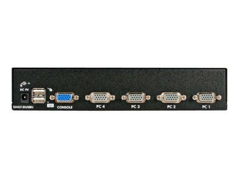 StarTech.com 4 Port 1U Rack Befestigungskit USB KVM Switch mit OSD - KVM Switch - 4 Anschlüsse