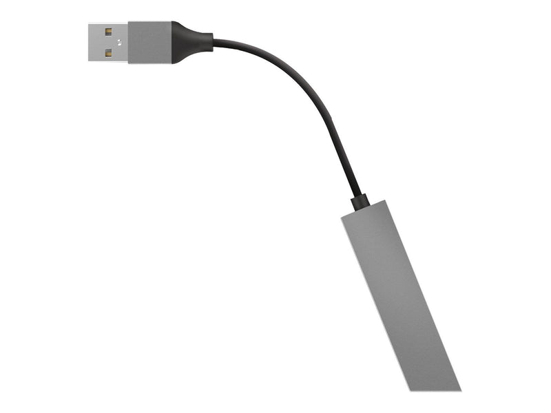Trust Halyx Aluminium 4-Port Mini USB Hub USB-Hubs - 4 - Schwarz
