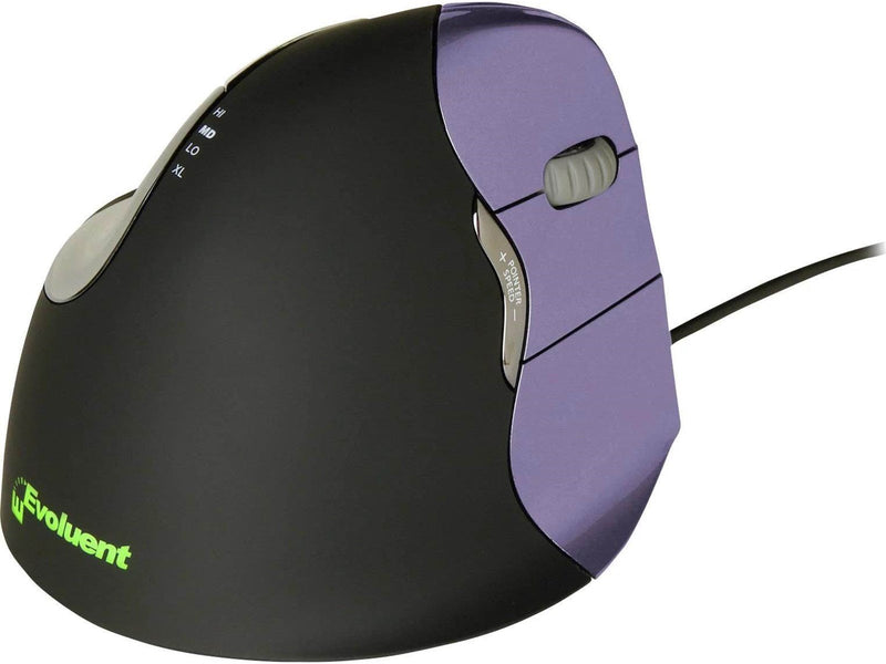 Evoluent Standard Right - Ergonomische Maus (Schwarz)