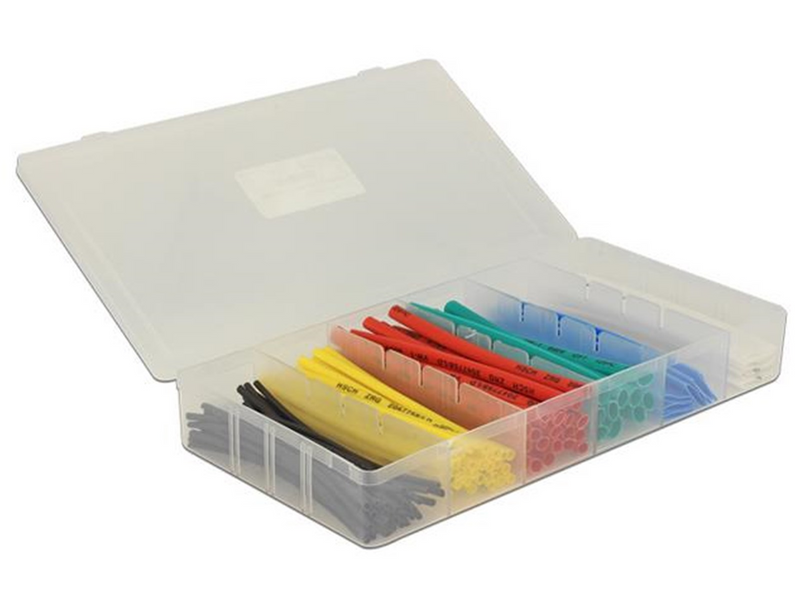 DeLOCK Heat Shrink Tube Box Assorted Colors (100-Pack)