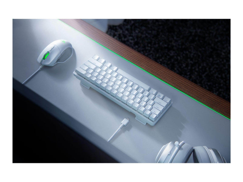 Razer Huntsman Mini Clicky - Mercury - US - Tastaturen - Englisch - US - Weiss