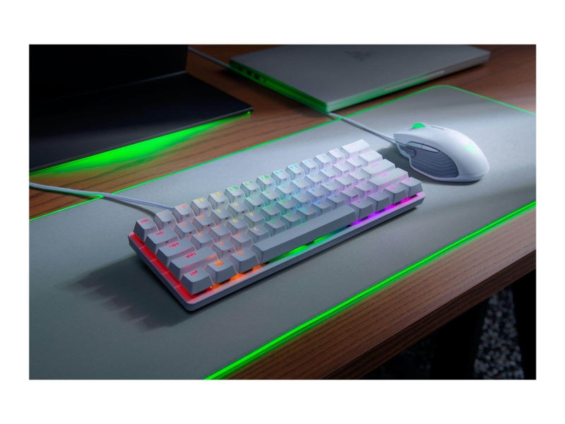 Razer Huntsman Mini Linear - Mercury - US - Tastaturen - Englisch - US - Weiss