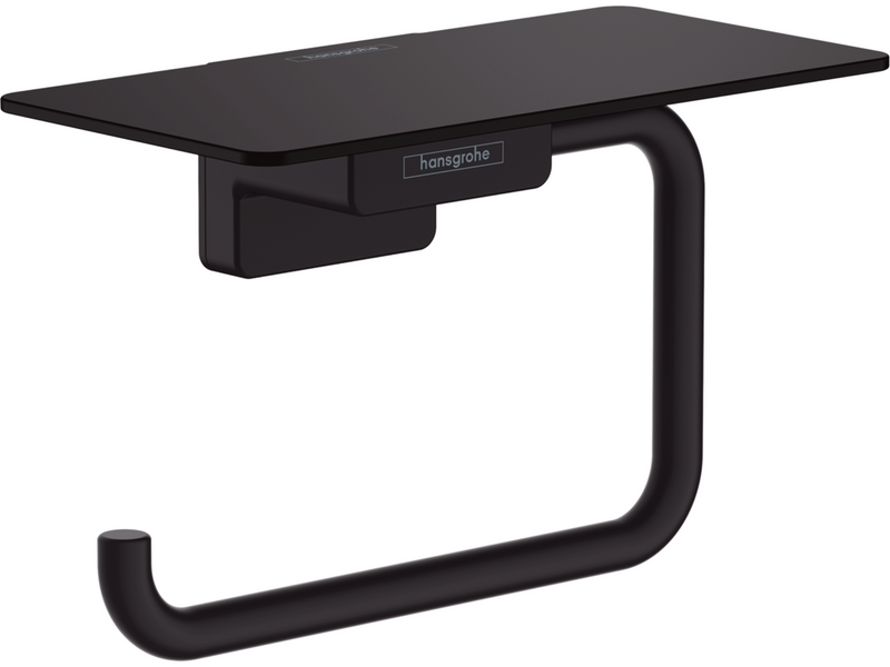 Hansgrohe addstoris roll holder with shelf matt black