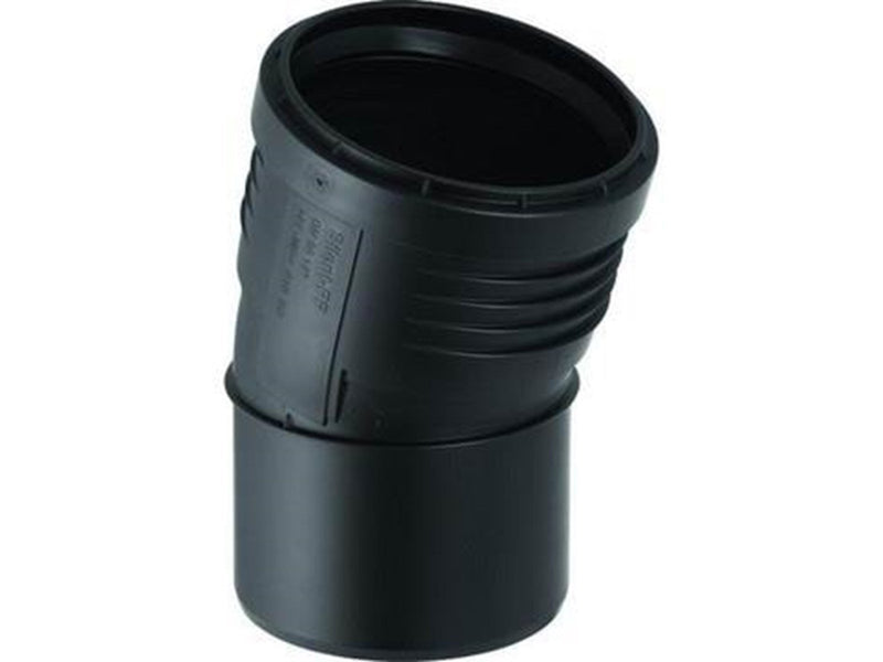 Geberit silent bend 15 ° 110mm mf black pp