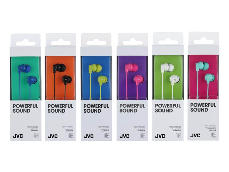 JVC  Gumy in-ear headphones. Blue