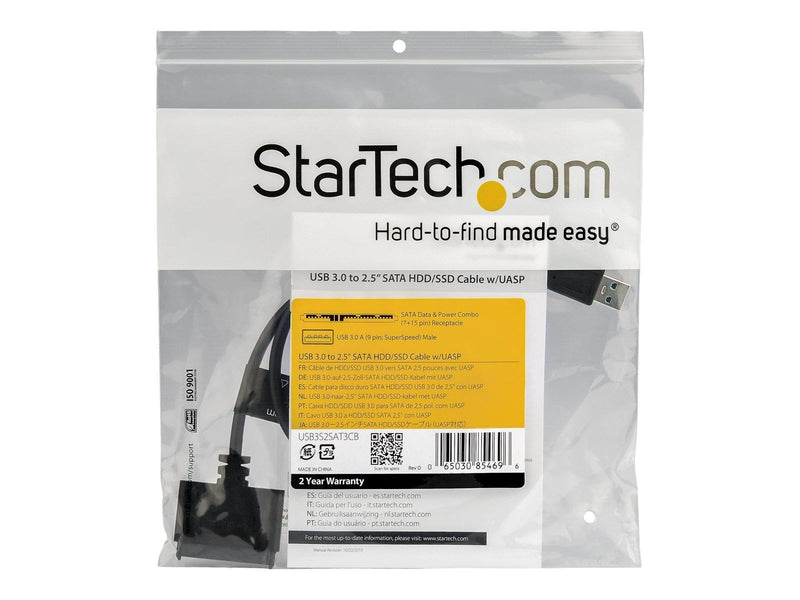 StarTech.com USB 3.0 zu 2.5" SATA III hart Drive Adapter Kabel w/ UASP