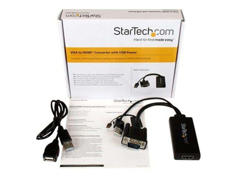 StarTech.com VGA zu HDMI Adapter mit USB Audio & Strom Video Transformer
