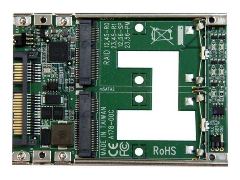 StarTech.com Dual mSATA SSD zu 2.5" SATA RAID Adapter Konverter