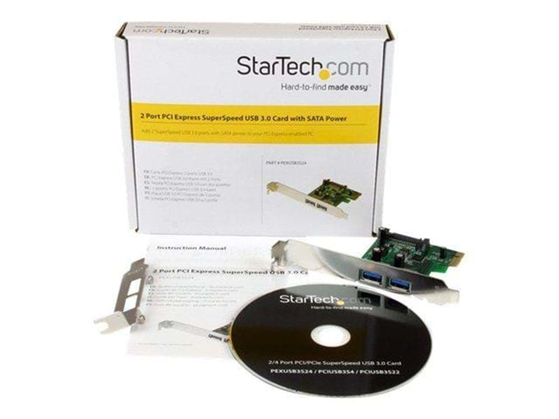 StarTech.com 2 Port PCI Express (PCIe) USB 3.0 Card mit UASP