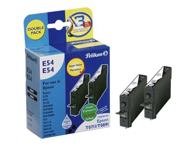 Pelikan E54 Double Pack - Tintenpatrone Schwarz