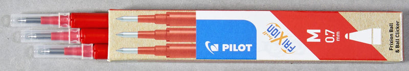 PILOT FriXion Ball Nachfüllpatrone 0,7mm - rot - 3 Stück