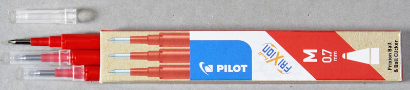 PILOT FriXion Ball Nachfüllpatrone 0,7mm - rot - 3 Stück