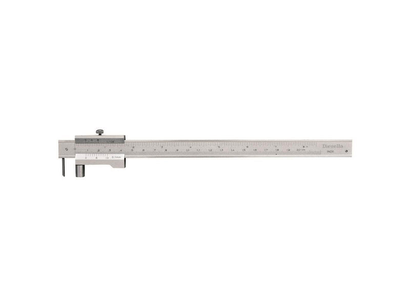 Diesella A/S Marking vernier caliper 0-200 mm x 0.1 mm w/exchangable needle