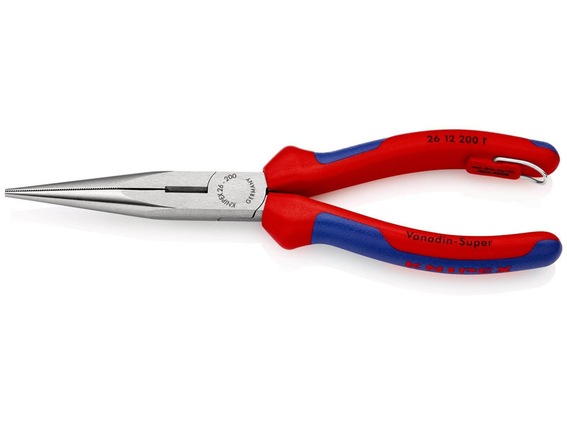 KNIPEX Flachrundzangen mit Schneide, (Storchschnabelzangen)