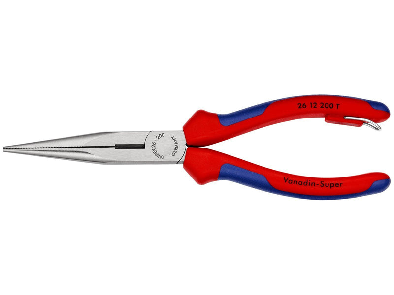 KNIPEX Flachrundzangen mit Schneide, (Storchschnabelzangen)