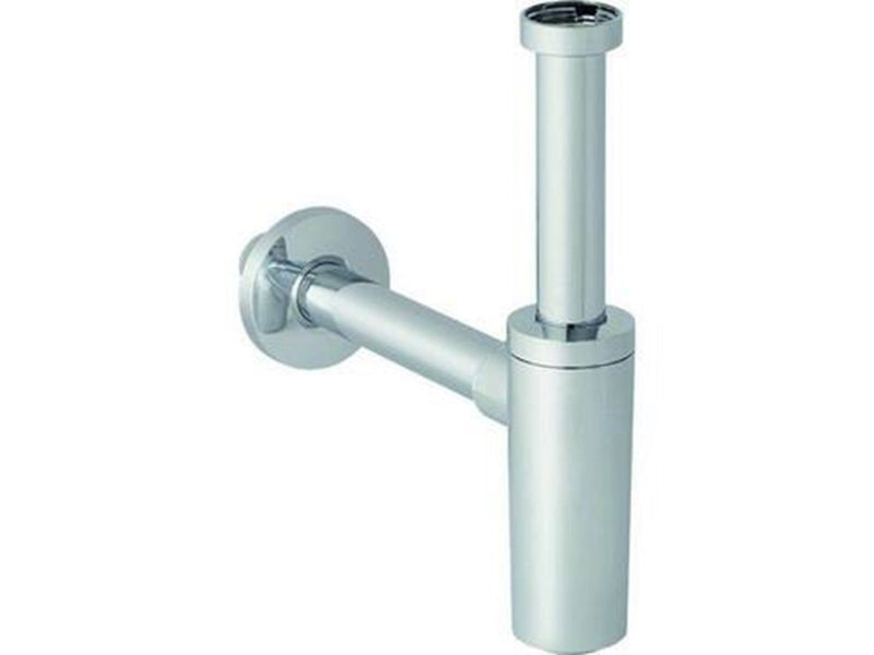 Geberit dip tube trap for washbasin horizontal outlet: d40mm g1 1/4 bright chrome-plated
