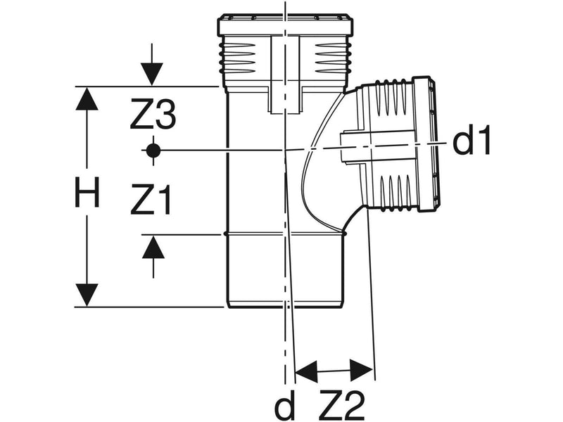 Geberit silent pp manifold 87.5° 110/110mm 2mf.