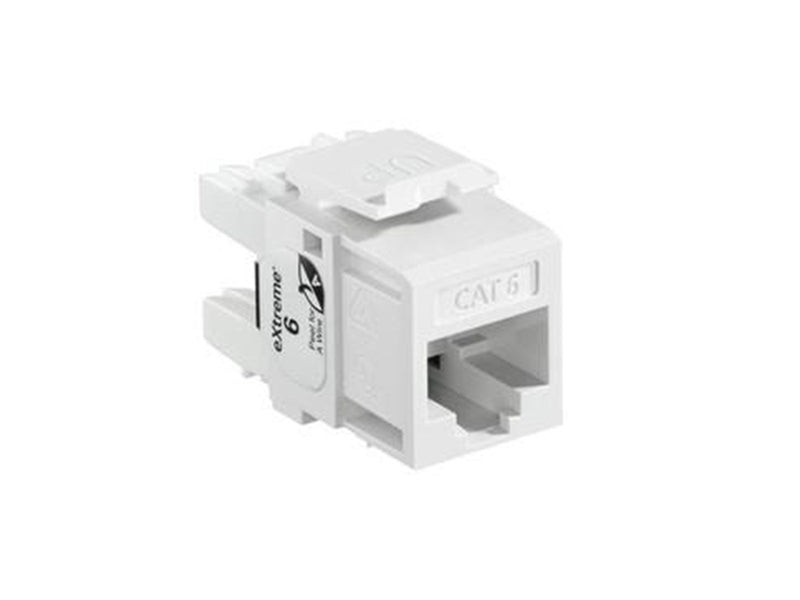 Leviton Extreme cat 6 utp jack 110-style - white