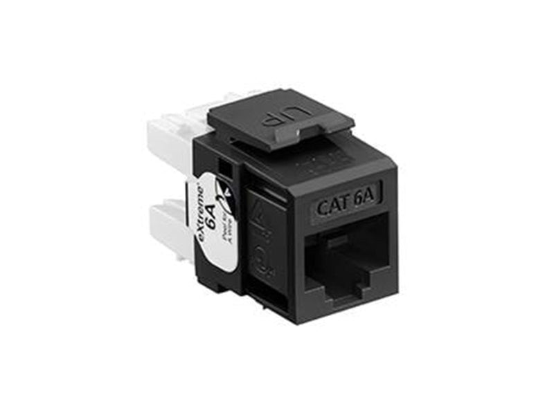 Leviton Extreme cat 6a utp jack 110-style - black
