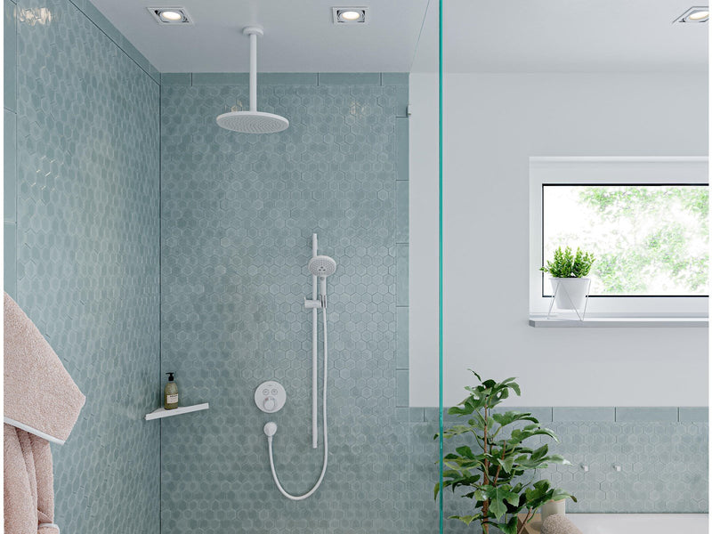 Hansgrohe showerselect s thermostatic mixer for concealed installation for 2 outlets polished gold-optic