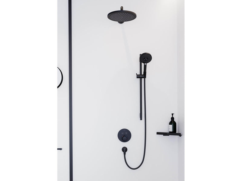 Hansgrohe showerselect s thermostatic mixer for concealed installation for 2 outlets polished gold-optic
