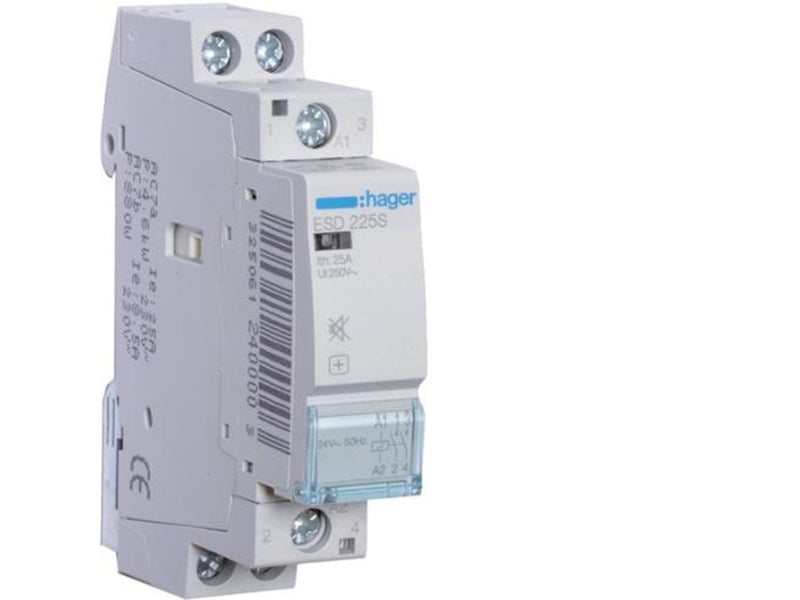 Hager Humfree contactor 25a 2no 24vac 1m