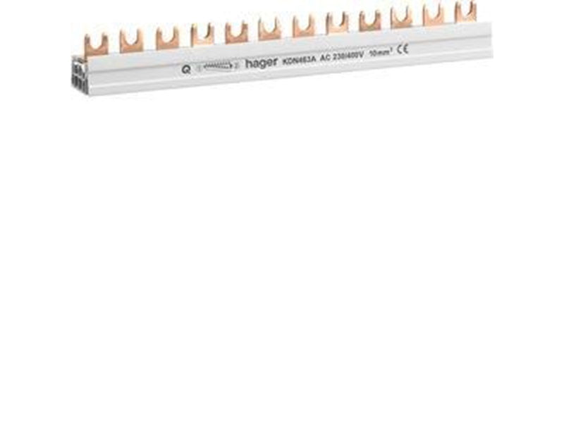 Hager Insulated busbar 4p fork 10mm2 8m