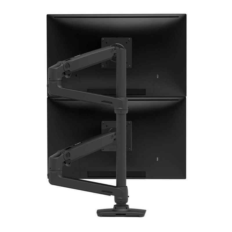 Ergotron LX Dual Monitor Arm - Monitor Tischhalterung mit patentierter CF-Technologie für 2 Displays bis 101,6cm (40')