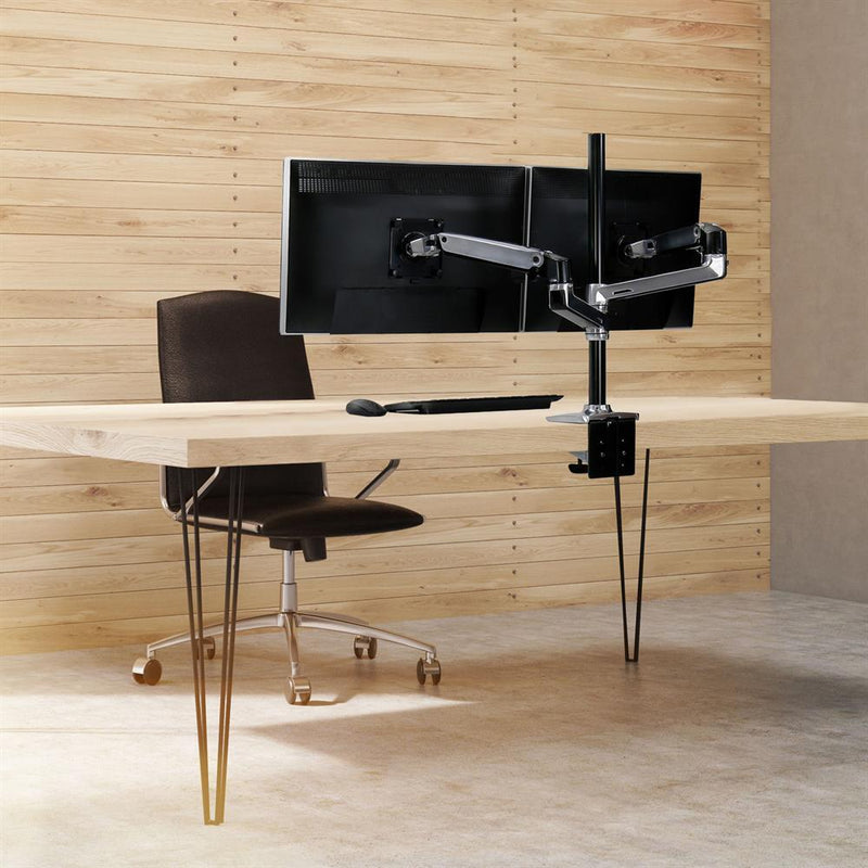 Ergotron LX Dual Monitor Arm - Monitor Tischhalterung mit patentierter CF-Technologie für 2 Displays bis 101,6 cm (40')