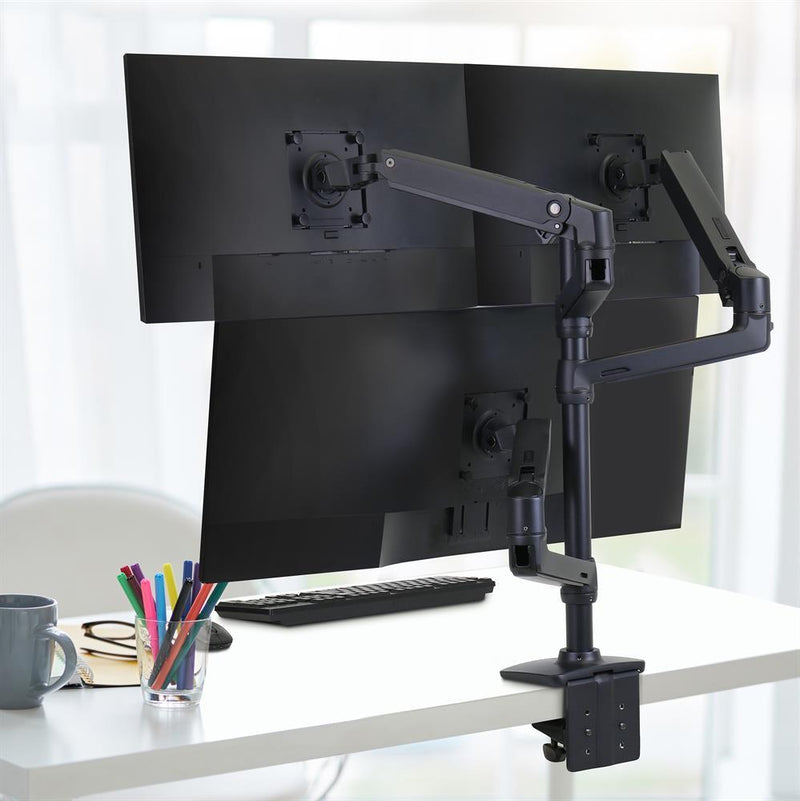 Ergotron Zusatzarm inkl. Ringsatz für LX Monitor Arm in Schwarz