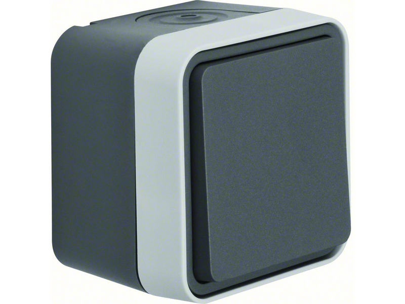 Berker Change over switch surface mounted grey w1