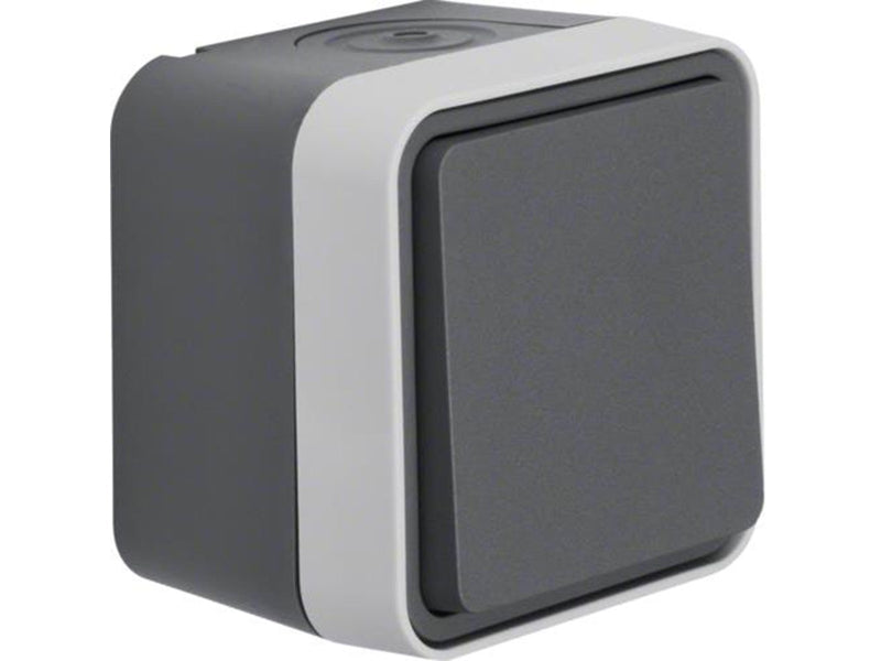 Berker Change over switch surface mounted grey w1