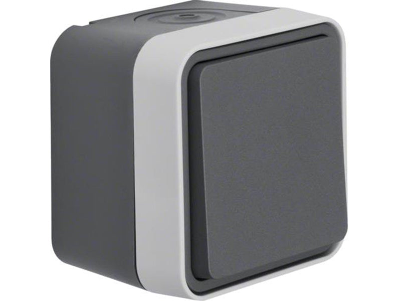 Berker Change over switch surface mounted grey w1